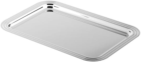 Tray Stainless Steel Dinner Tray Household Fruit Tray Afternoon Tea Tray Hotel Tray Tabletop Storage Tray Serving Trays