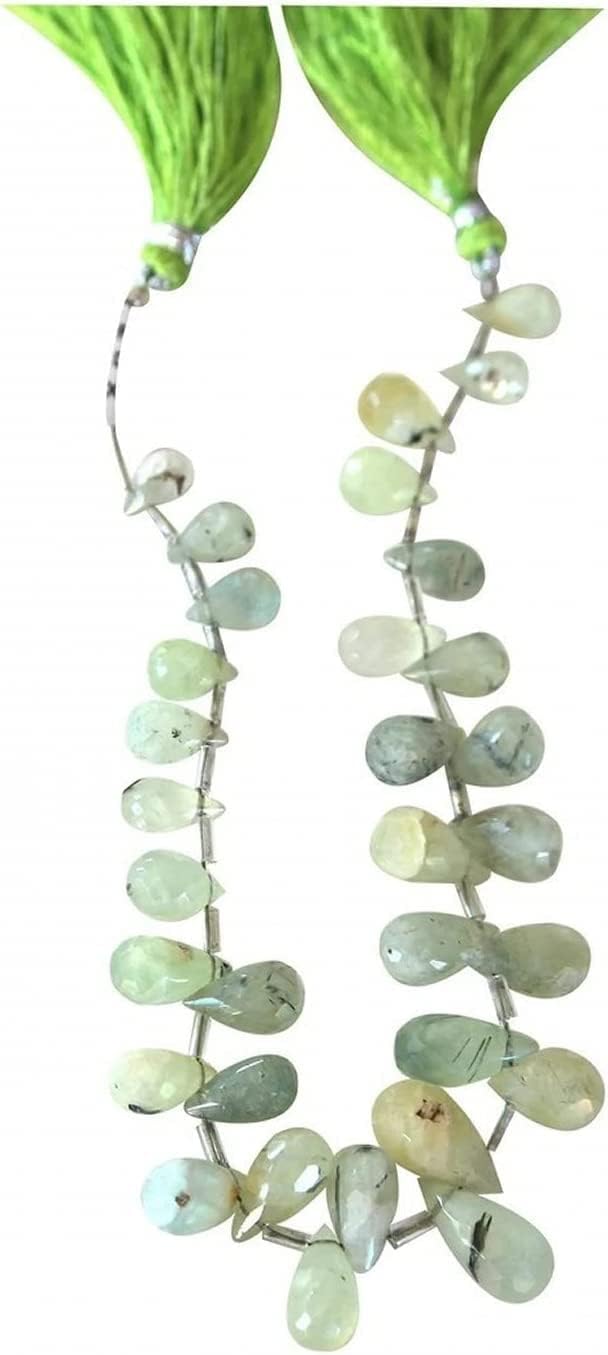Prehnite Jewelry Gemstone Necklace Beads - Pear Teardrop Handmade Natural Sunstone is Perfect for Your DIY Jewelry Making Earrings Bracelet CHIK-STNRD-24336