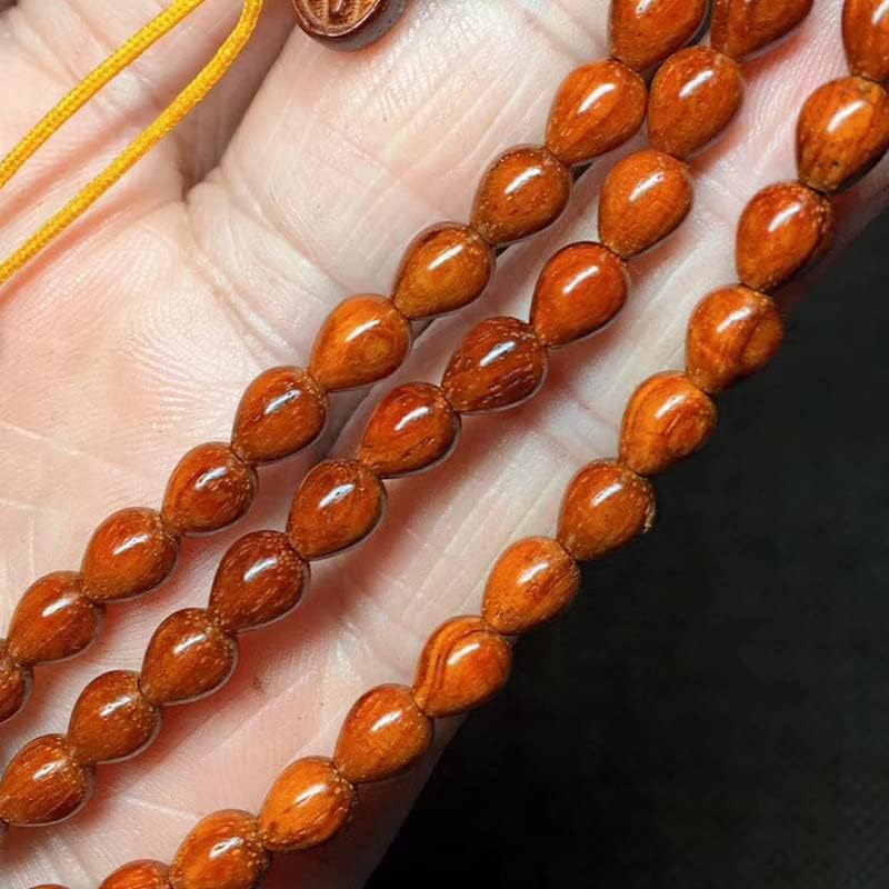 小叶紫檀3*5水滴带星珠子圆润光滑细腻搭配可爱蝴蝶女士(小叶紫檀水滴搭配蝴蝶款)