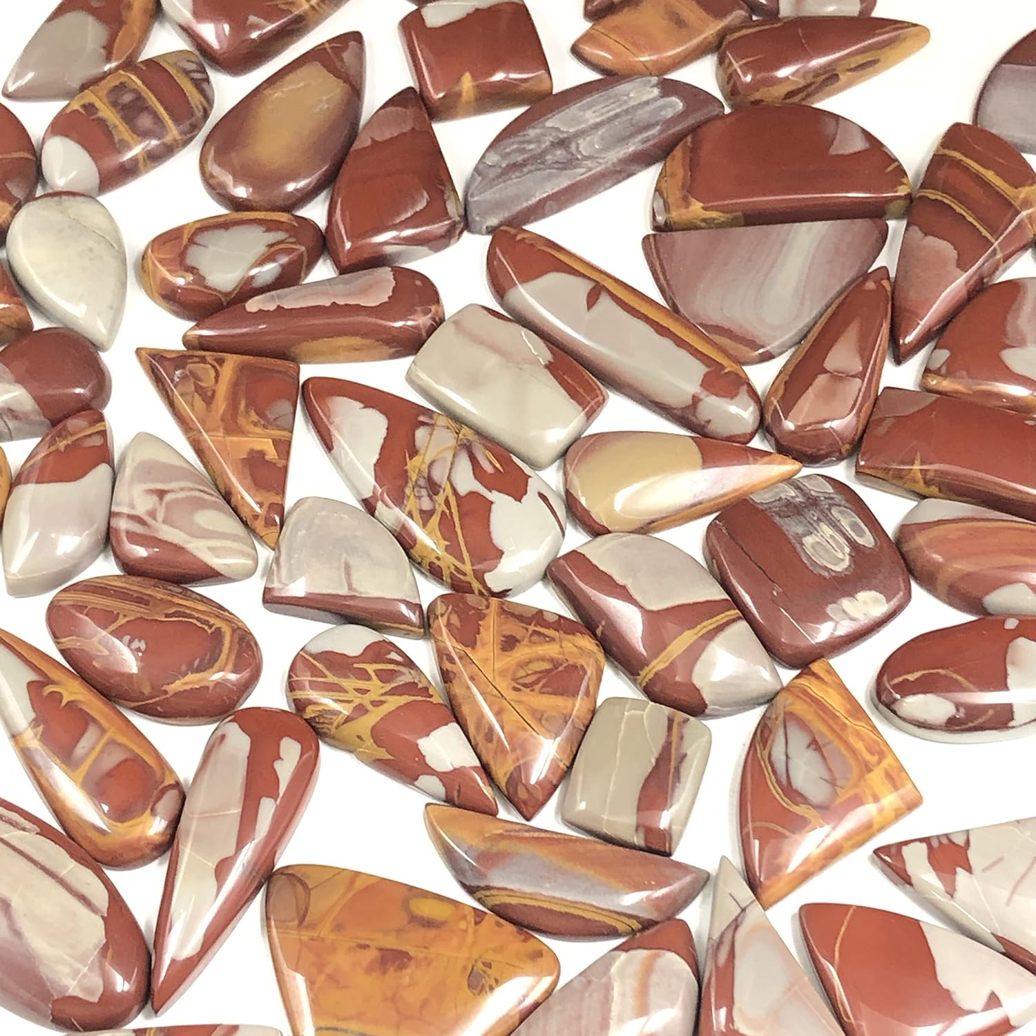 Natural NOREENA JASPER Gemstone Loose Cabochon Lot For Jewelry Making, Loose Gemstone For Ring, Earring & Pendant Necklace, Jewelry Making Cabochons, Healing Gemstones