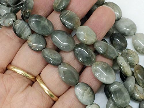 1 strand natural cats eye plain smooth oval beads, cats eye beads, cats eye oval nuggets, 8-10mm 12 inch