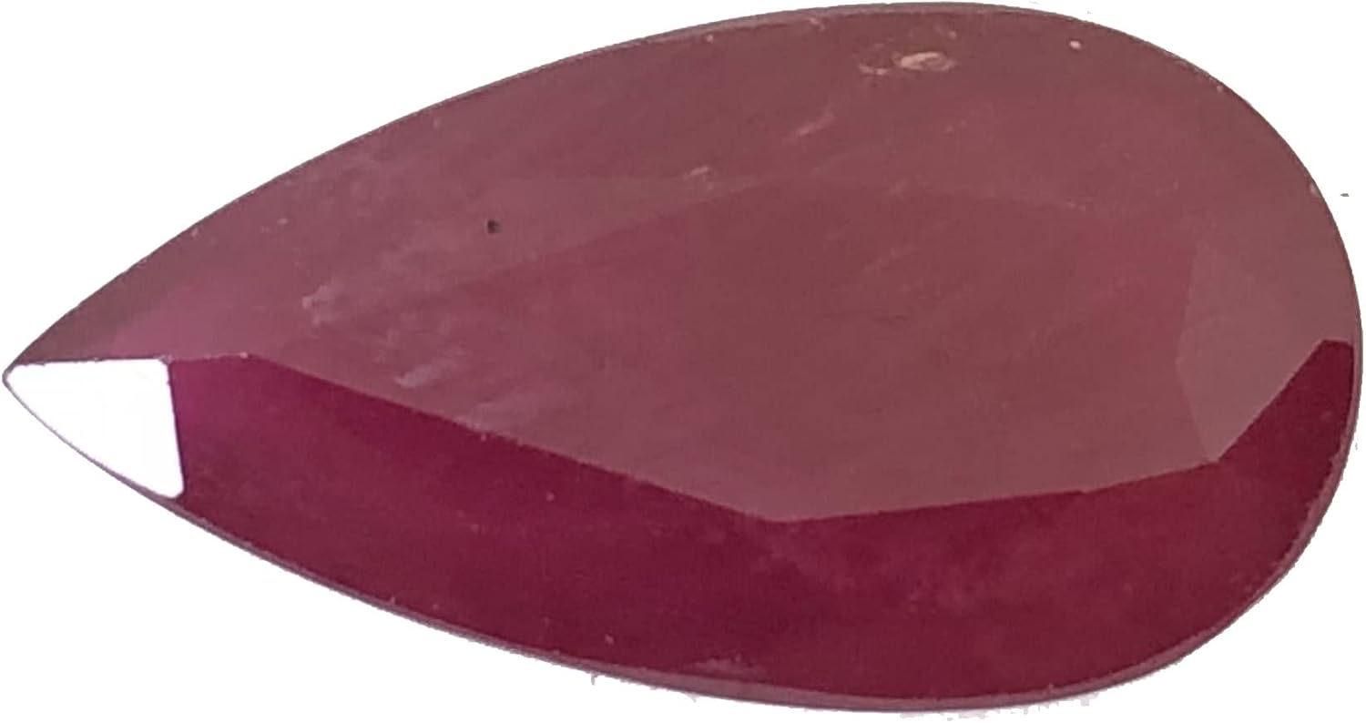 9.20 Ct Ruby Pear Shape Size 20x10 mm Cut Faceted Attractive High Quality Fine Loose Gemstone Best For Making Jewelry Pendant, Ring