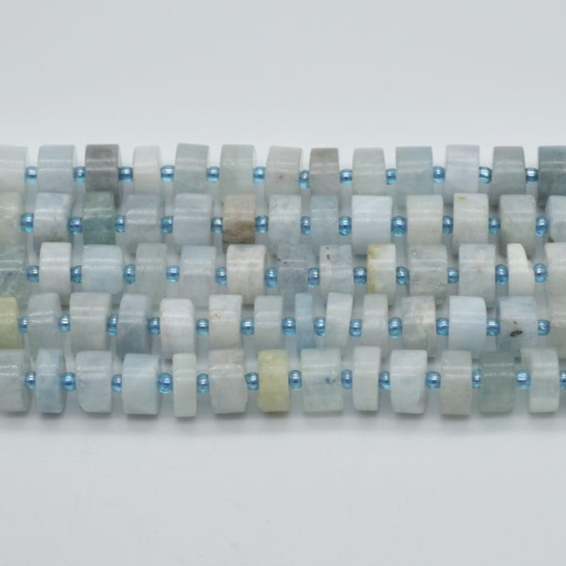 13 inch Strand of Natural gem Hand Polished, 10x5mm rondelle Smooth Beads for DIY Jewelry Making. | Beads_04588