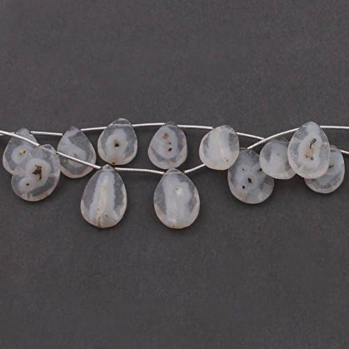 13 inch Natural Beads Strand of 18x14-21x14mm Faceted pear Solar Quartz Gemstone briolletes Beads for DIY Jewelry - Necklace, Bracelet, Earring, Ring.