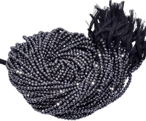 Natural Hematite Gemstone Rondelle Shape Faceted Beads 3X3 mm 10 Strand 13