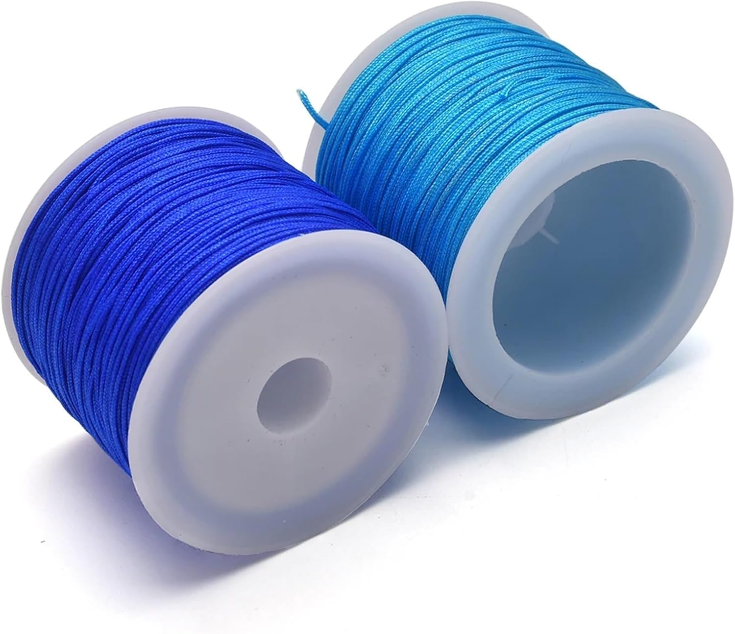 Nylon String 100M*100PCS 0.8mm Crafts Nylon Cord for Jewelry Making Beading Braided Satin String for Bracelets Rattail Trim Chinese Knot(Coffee)