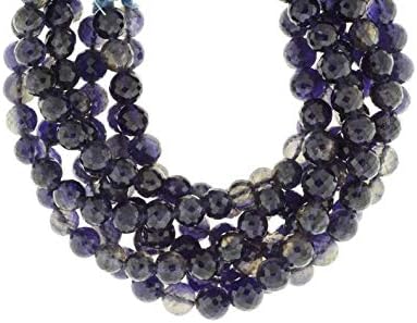 Blue Iolite 8mm Faceted Rounds 8
