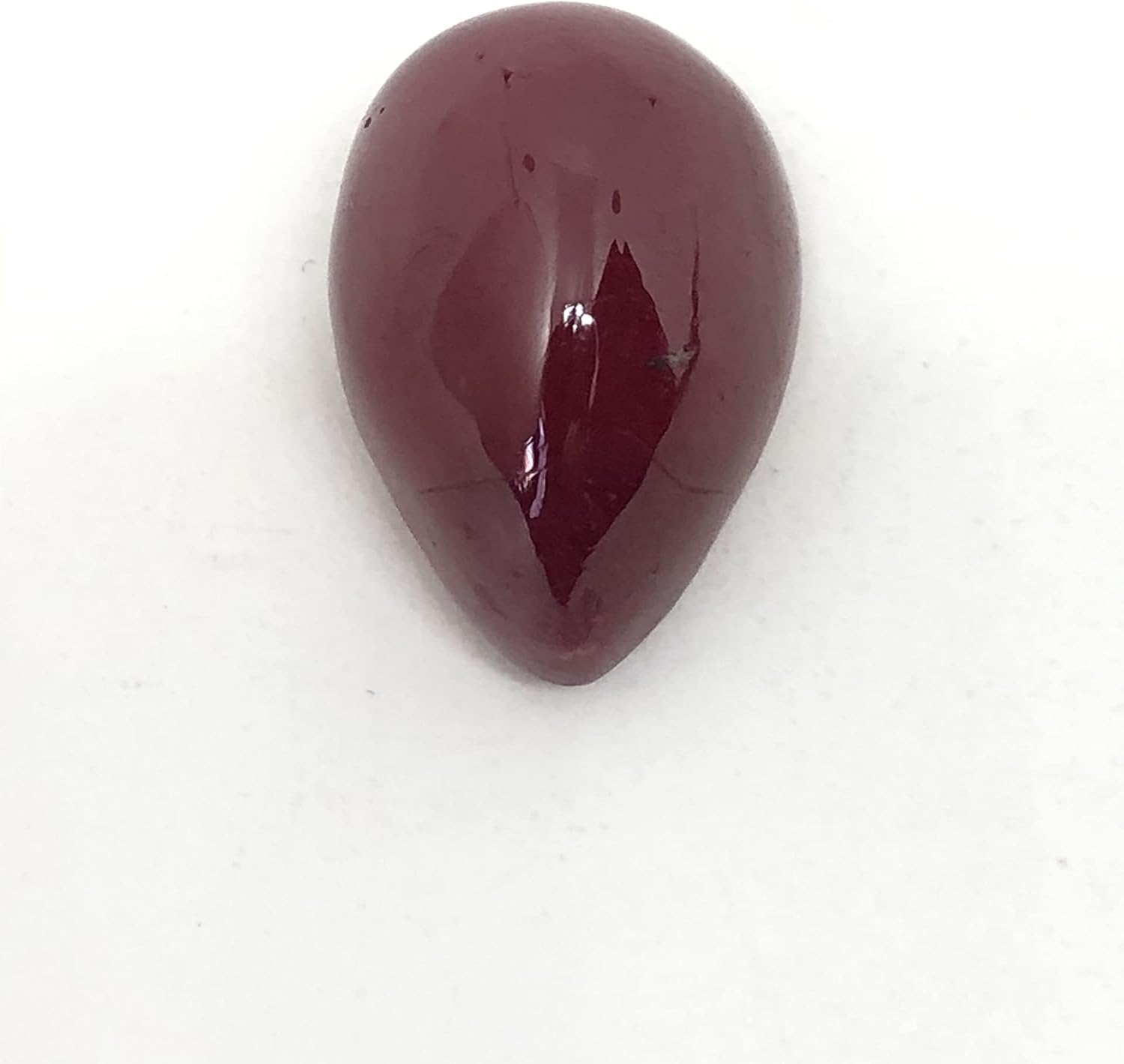 24.84 Ct Deep Red Ruby Pear Shape Unique High Quality Size 20x10x10 mm Loose Gemstone Cabochon Best For Making Pendant/Ring Jewelry