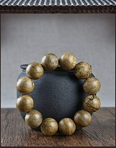 GLW Tarakan Genuine Wild Agarwood Aloewood 18 Mm Prayer Beads MALA Meditation #4918