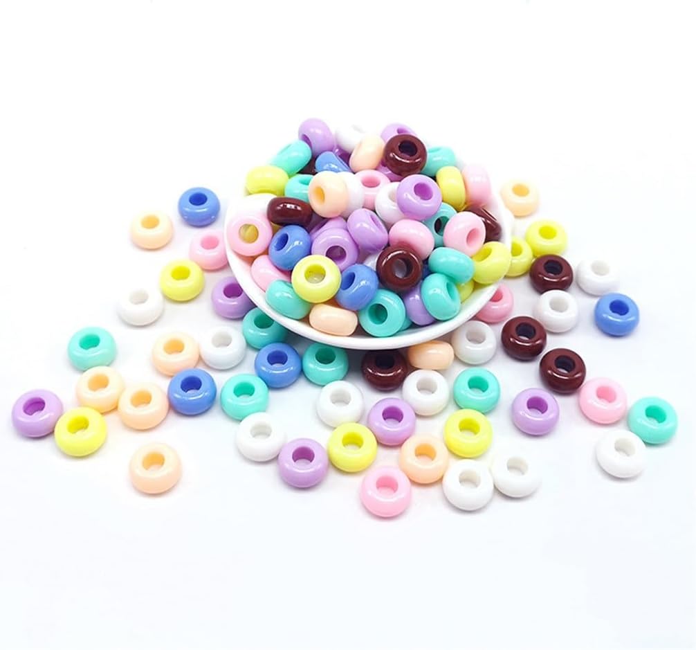 13mm Acrylic Large Hole Round Bead Macaron Loose Early Education Abacus Accessories