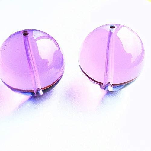 Chandelier Crytal 30pcs/lot 30MM fashion crystal Jewelry Glass Purple Beads smooth Magic ball for Crystal Chandelier Accessories