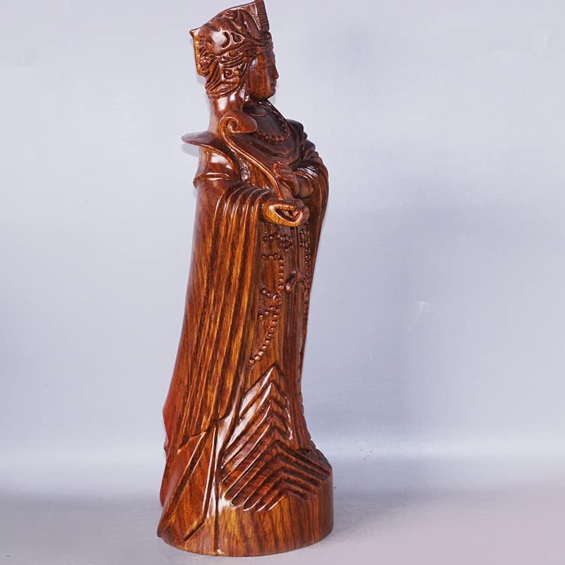 Mascot Wooden Crafts Wood Carving Art Wood Decoration Artwork 刺猬紫檀红木工艺品摆件 38.5 * 12 * 12cm 妈祖神像(妈祖38.5 * 12 * 12cm)