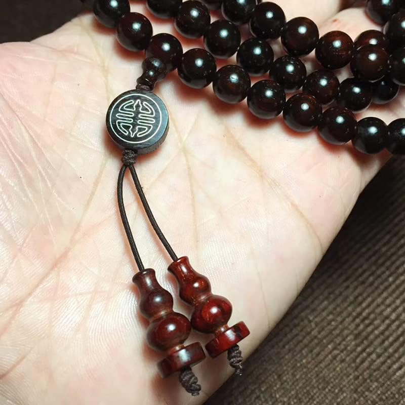 Mascot Wooden Crafts Wood Carving Art Wood Decoration Artwork 兰陵款印度小叶紫檀标准08*108颗带高油密老料手链(兰陵款印度小叶紫檀)