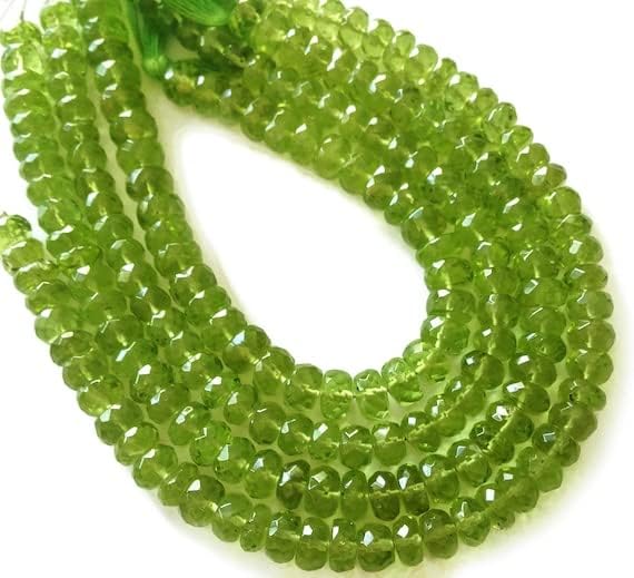 BEADS GEMSTONE 1 Strand Natural 8 Inch Long Long Perit micro-faceted rondelles. Approx. 5.75mm - 6mm Code-HIGH-4226