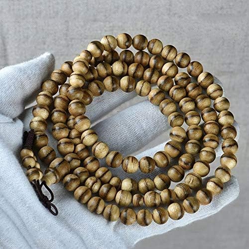 GLW Malinao Agarwood 108 Prayer Beads Genuine Natural Wild 7mm #4418