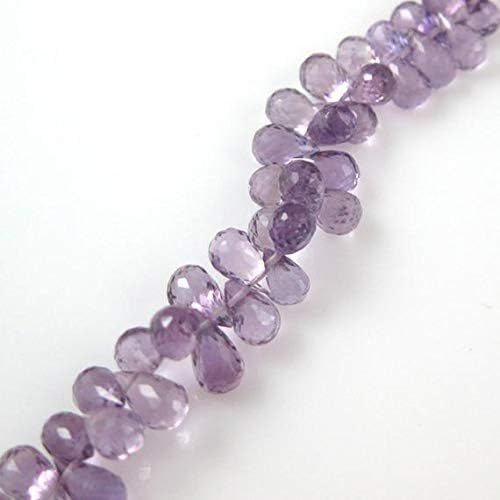 Pink Amethyst Gemstone-Semi Precious Gemstone Bead Faceted Briolette -Teardrop- 8 mm 50 pcs Code-HIGH-66451