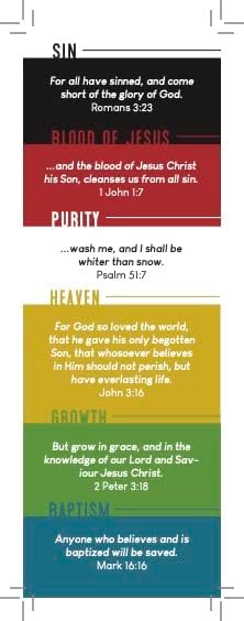 Wordless Bracelet and Bookmark Teaching Kit- Black, White, Red, Green, Yellow, and Blue Plastic Beads-6 Packs- 9mm- Opaque- 900 Count Each Color- 100 Yards Cotton Thread Cord and 200 Bookmarks