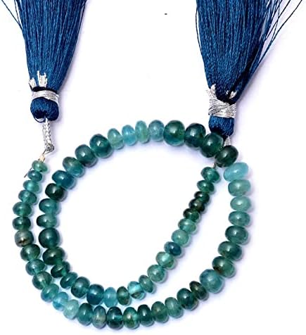 13 inch Strand of Natural gem Grandidierite, 4-6mm rondelle Smooth Beads for DIY Jewelry Making. | Beads_03818