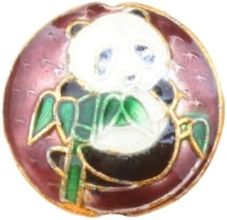 Handmade Cloisonne Enamel Panda Beads Copper tire Women Accessories DIY Necklace Earrings Bracelets Jewelry Making Supplier Chinese Intangible Cultural Heritage