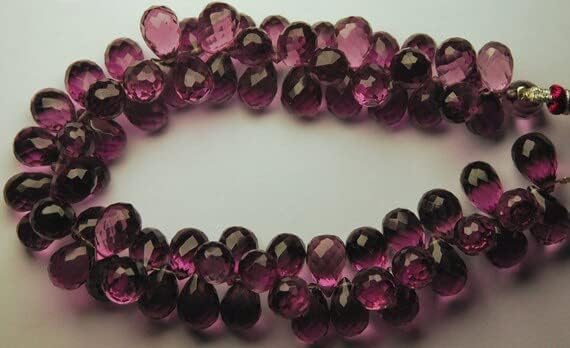 15 Pcs of Extremely Beautiful,Super Finest,KUNZITE Pink Quartz Micro Faceted Tear Drops Shape Briolettes,10-11mm aprx