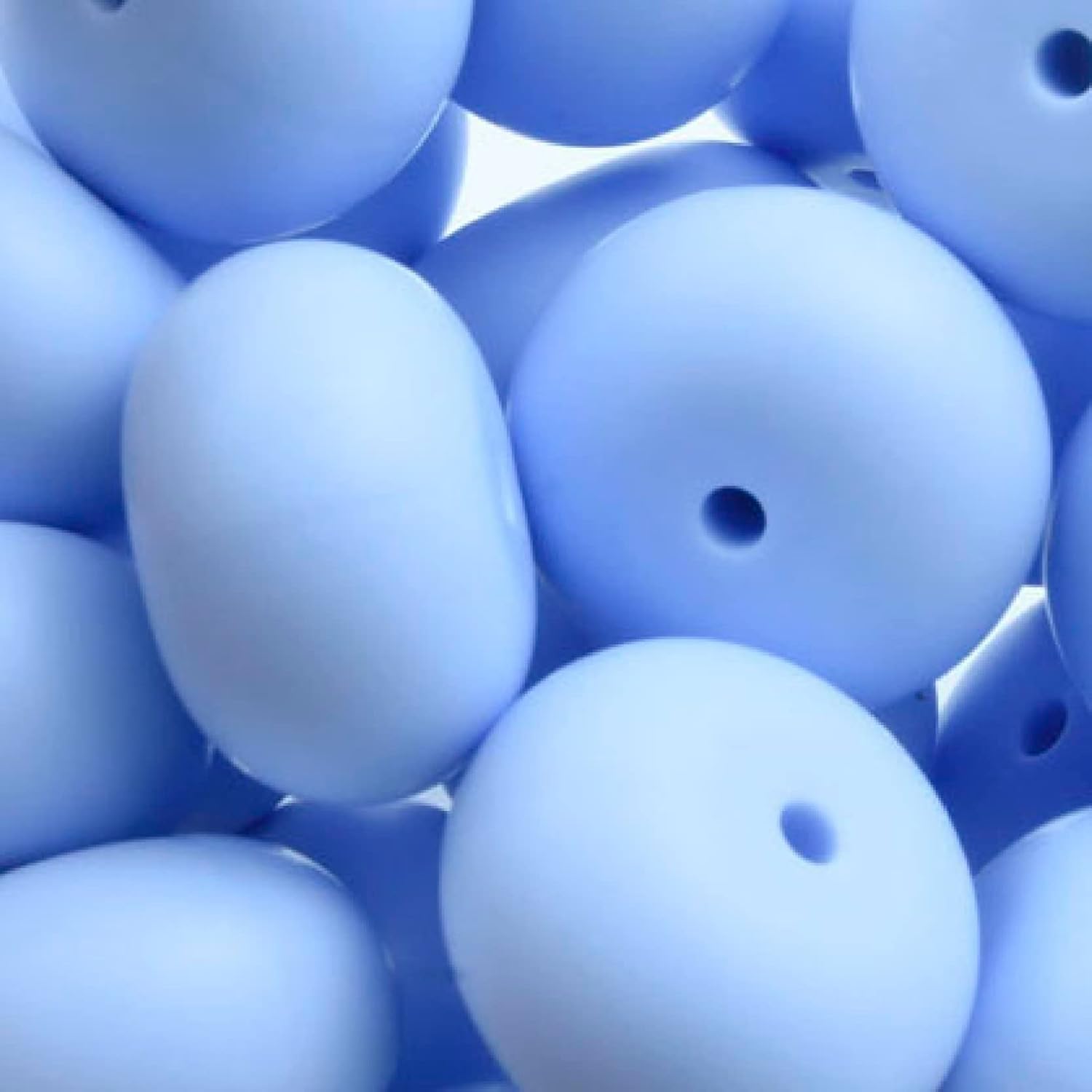 Silicone Beads 23mm for Keychain Making Bulk Assorted DIY Necklace Bracelet Beads for Craft Set Jewelry, Colorful Large Abacus Silicone Beads 5 Pieces (Gray)