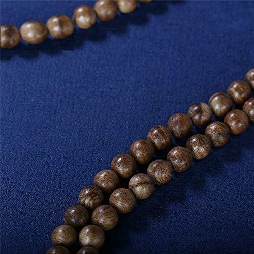 GLW Genuine Natural Wild Nha Trang Agarwood 8mm 108 Buddhism MALA Prayer Beads #652
