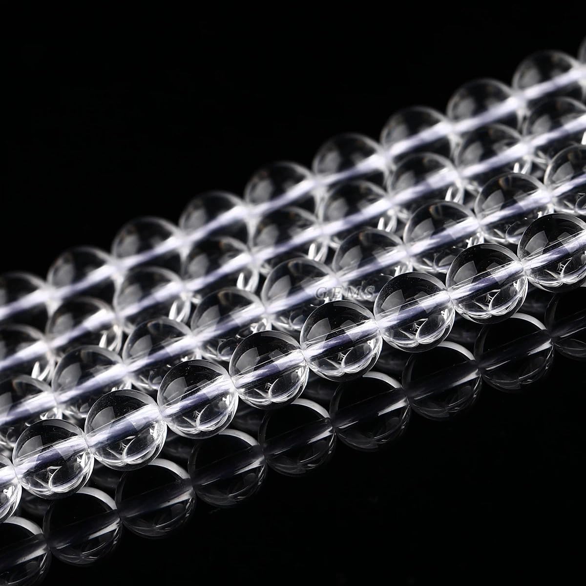 Collectible Natural White Crystal Scattered Beads - Selected high-Transparent Energy Crystals, Suitable for fine Jewelry Making(12mm (0.48in Approx. 31 pcs))