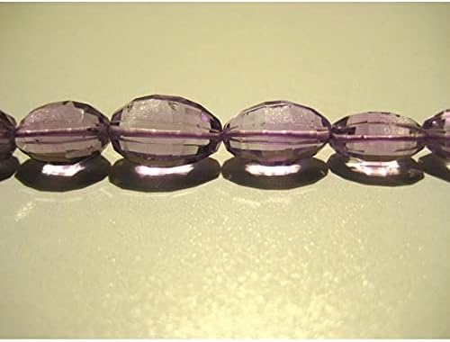 13 inch Strand of gem Amethyst Oval Faceted Purple Beads for DIY Jewelry Making. Amethyst Beads Strand #Code - BDSSTR-02046