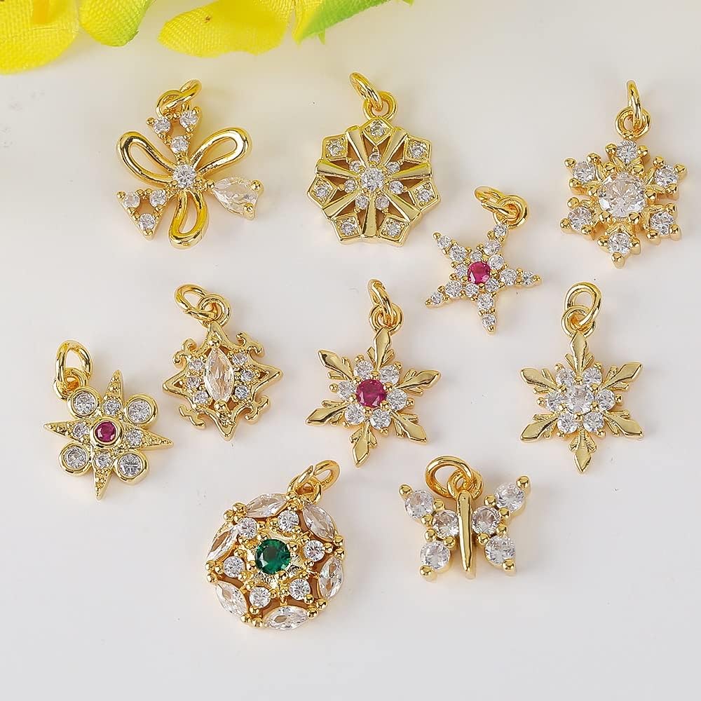 Set Zircon Earrings Pendant DIY Jewelry Necklace Small Sand Gold Accessories