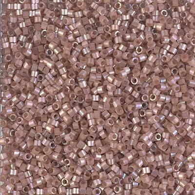 Miyuki Delica 11/0 - Beige AB Silk Inside Dyed DB1879 - 250gms Bag of Japanese Glass Beads Bulk Bag of Japanese Glass Beads