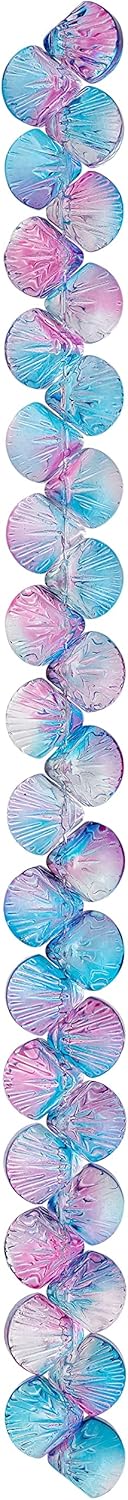 Bead Landing Pink & Blue Glass Shell Beads, 10mm, 12 Pack