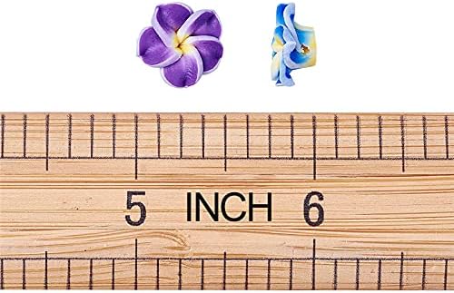 nt 200pcs Mixed Color Handmade Polymer Clay 3D Flower Plumeria Beads for Jewelry Making 12mm 15mm 20mm D118 (Item Diameter : 20x10mm)