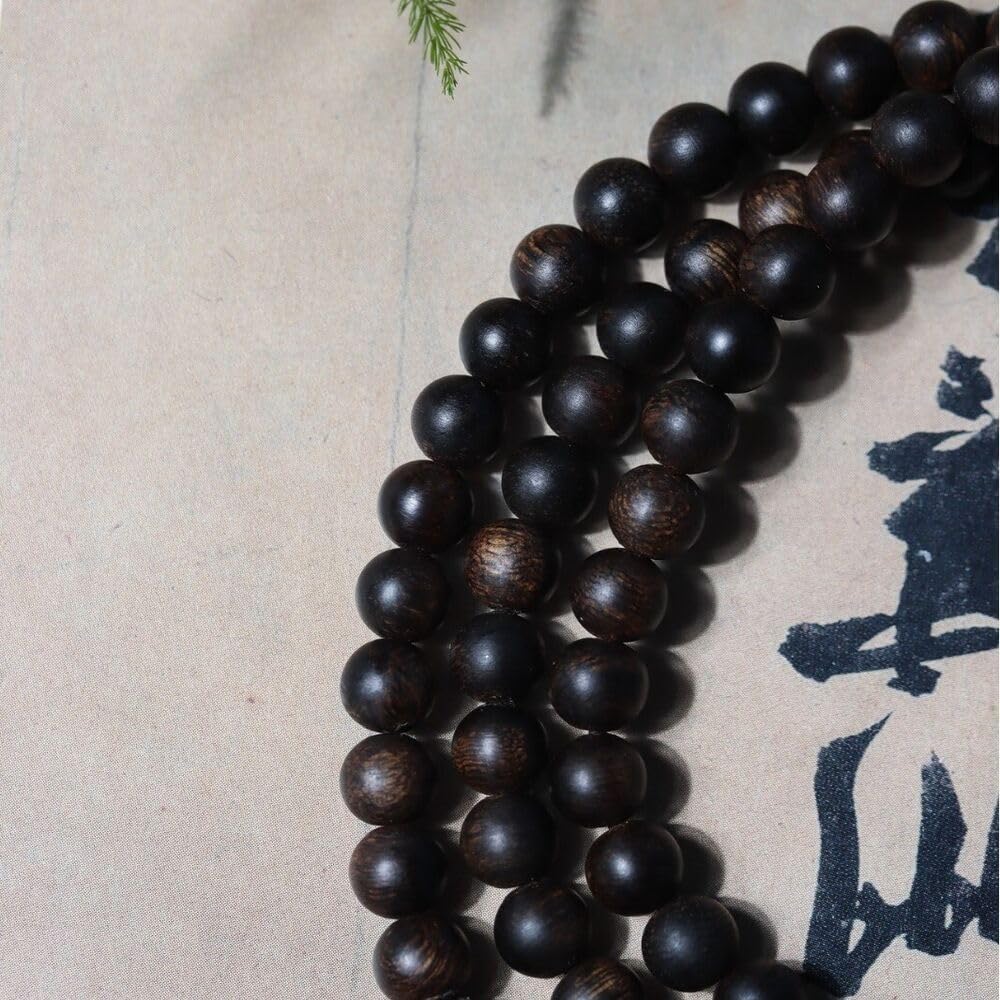 Agarwood 6mm*108pcs Darakan Agarwood old material bracelet submerged grade Buddha beads
