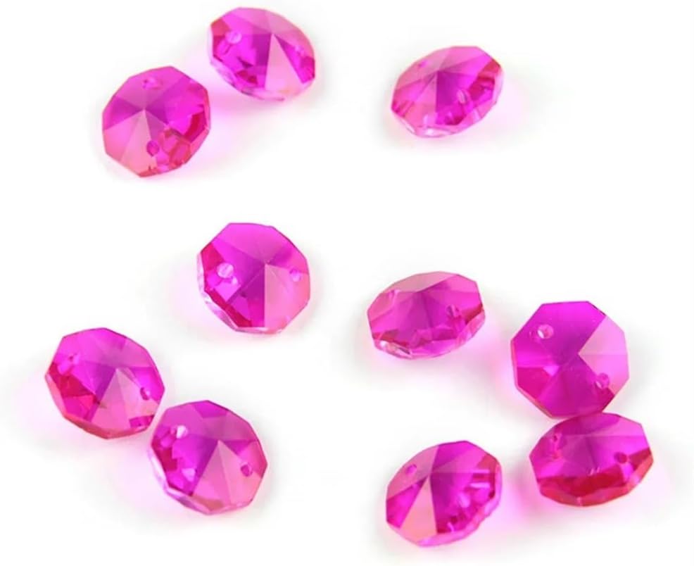 Hanging Crystals Prisms K9 Crystal Chandelier 14mm Beads in 2 Holes Garland Curtain Beads Hangings Crystals for Decoration(2000pcs)