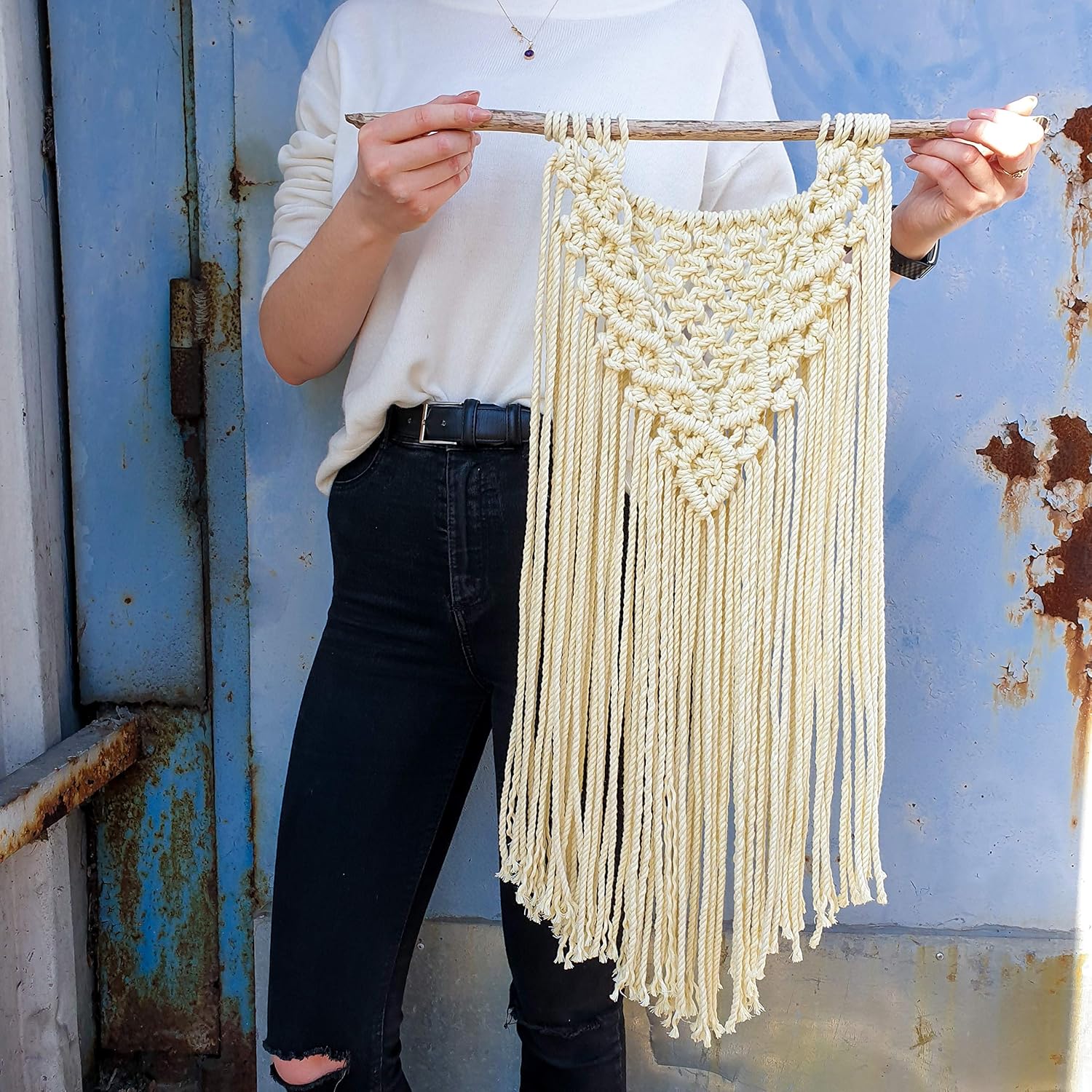 Bobbiny XXL 5mm 3 Ply Macrame Cord (Golden Natural) 108yds/330ft (100% Recycled Cotton)