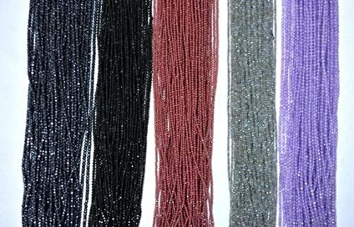 BEADS GEMSTONE Designer Beads Lot, Multi Gem Stone, Faceted Rondelle Beads,Gemstone for Jewelry, 12.5 Inch Strand, 2mm to 2.5mm Code-HIGH-24120