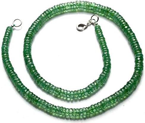 Natural Rare Gemstone Nepal Mint Green Color Kyanite 5 to 6.5MM Faceted Heishi Beads 16