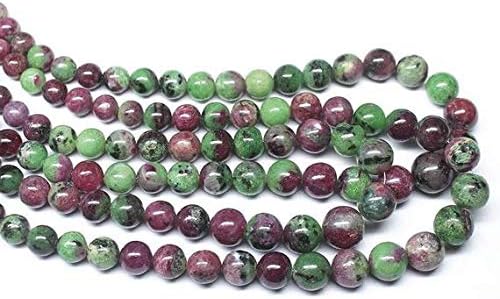 Natural Multi Ruby Zoisite Smooth Round Ball Gemstone Loose Beads Strand 14 Inch Long 5mm 9mm Code-HIGH-20695