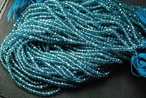 13 inch Strand of Natural gem London Mystic Quartz, 3mm Rondelle Faceted Beads for DIY Jewelry Making. | Beads_05130