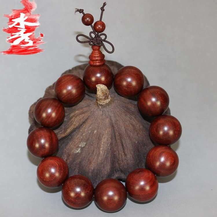 印度小叶紫檀 正圆小孔高油性老料 适合盘玩(18mm*13颗 男士款)