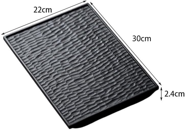 Tray Decor White Wax Charcoal Teapot Tray Rectangular Dry Tea Table Small Tea Tray Wabi-sabi Style Log Home Tray Food Tray