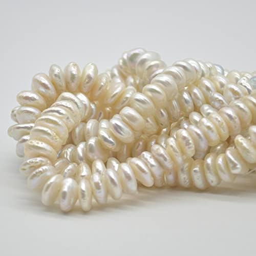 13 inch Strand of Natural gem Fresh Water Pearl, 12-15mm Coin Smooth Beads for DIY Jewelry Making. | Beads_03831, as per photo