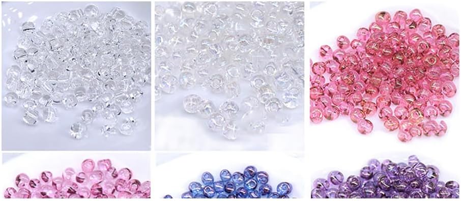 30PCS Glass Beads, with Elegant Effect,can be Used As DIY Decorative Materials for Clothing Art,Hat Decoration, Jewelry Clasps.(Transparent)