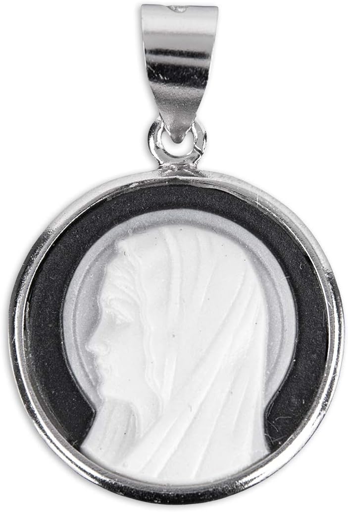 Black Madonna Profile Cameo Medal