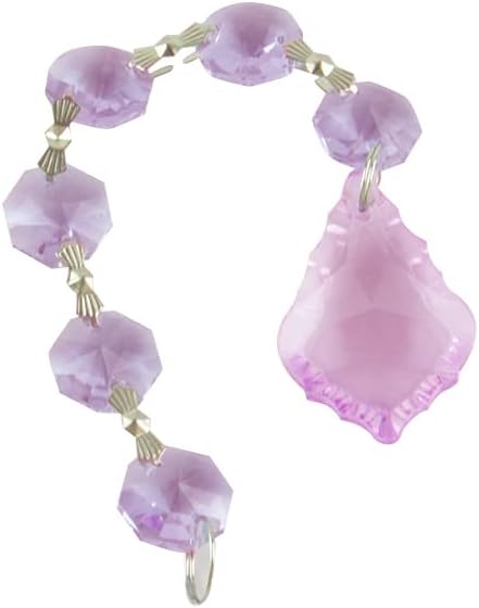 GOODJOBHN 38mm Hanging Red Tear Chandelier Prisms Pendants Glass Pendants Beads for Candelabra Ceiling Light Wedding - (Color: Clear/Size: 100sets)