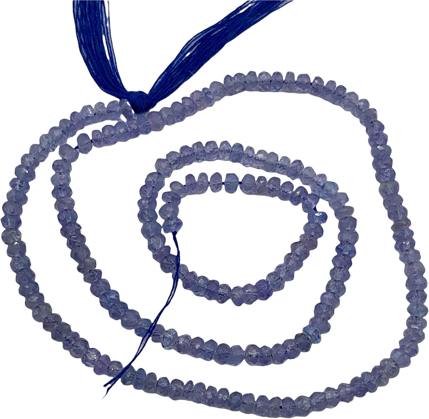 Tanzanite Faceted from 3x1.25mm to 2.5x1mm Roundel Bead 15 inch Strand 109713 for Jewelry Making