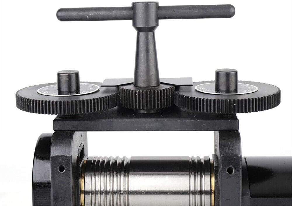 DNYSYSJ Jewelry Rolling Mill Machine - Professional Manual Rolling Mills for DIY Jewelry Making, Black, 4