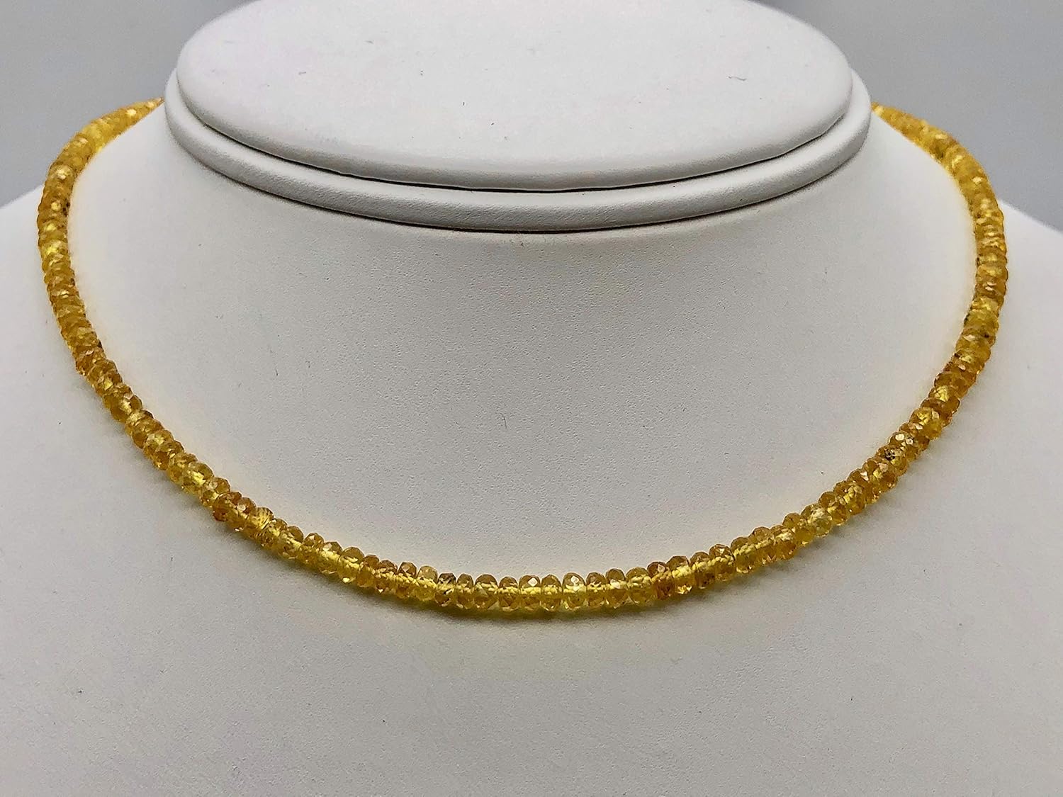 50cts Natural Canary Yellow Sapphire Faceted Beads 105734 for Jewelry Making