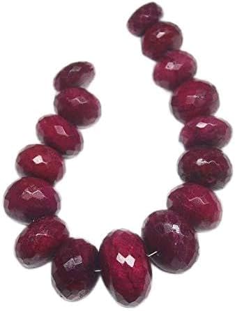 1 strand red ruby rondelle smooth 14'' long strand gemstone beads, jewelry supplies for jewelry making, bulk beads, for meditation jewellery gemstone 7mm to 10mm