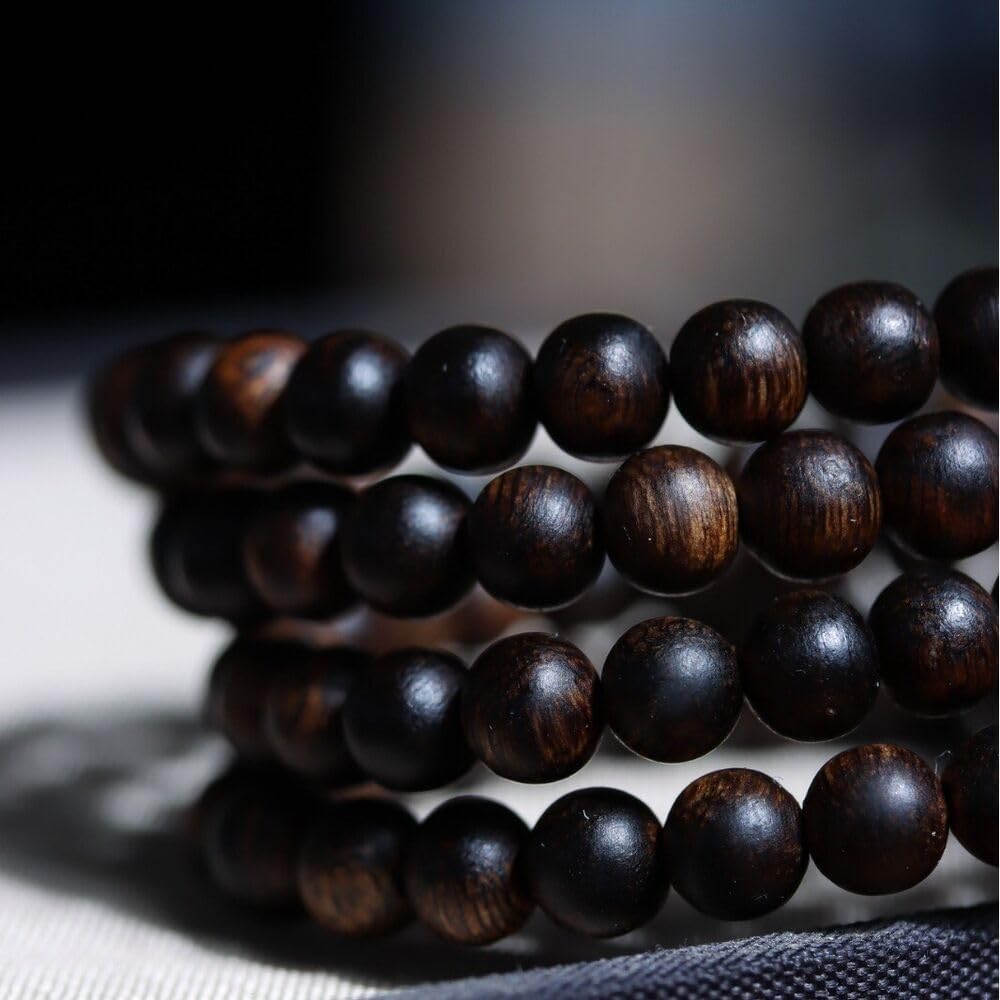 Agarwood Darakan Agarwood bracelet 5mm*108 rosary beads submerged grade Buddha beads